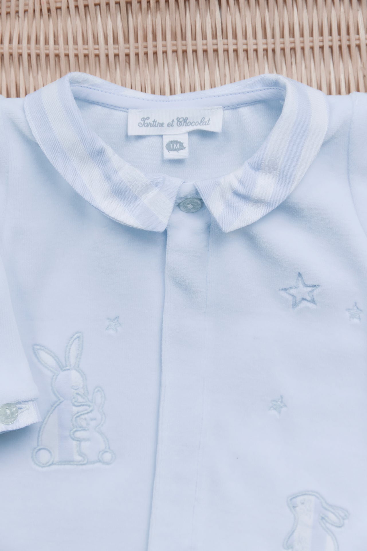 Pijama - Azul cielo Terciopelo conejo