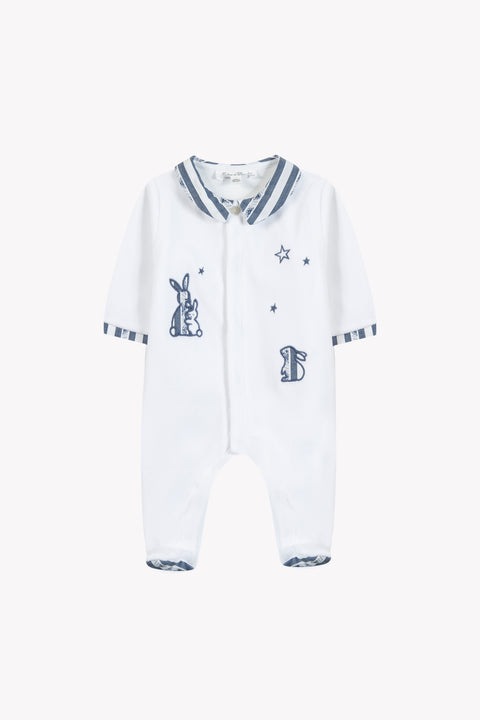 Pijama - Azul marino Terciopelo conejo - Image principale