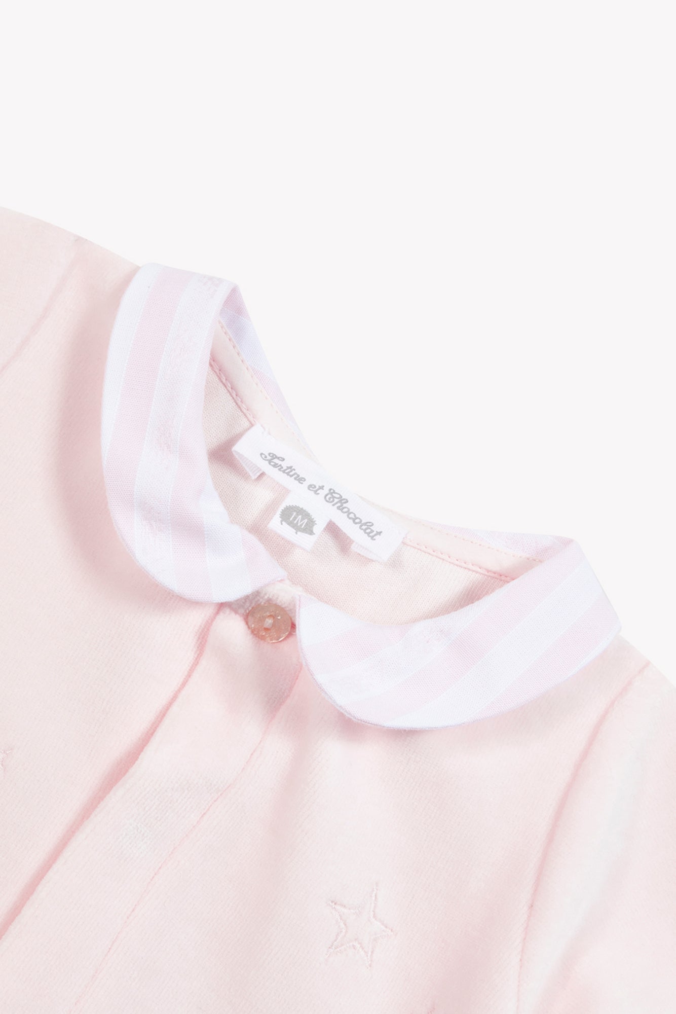 Pyjamas - Blassrosa Samt Kaninchen