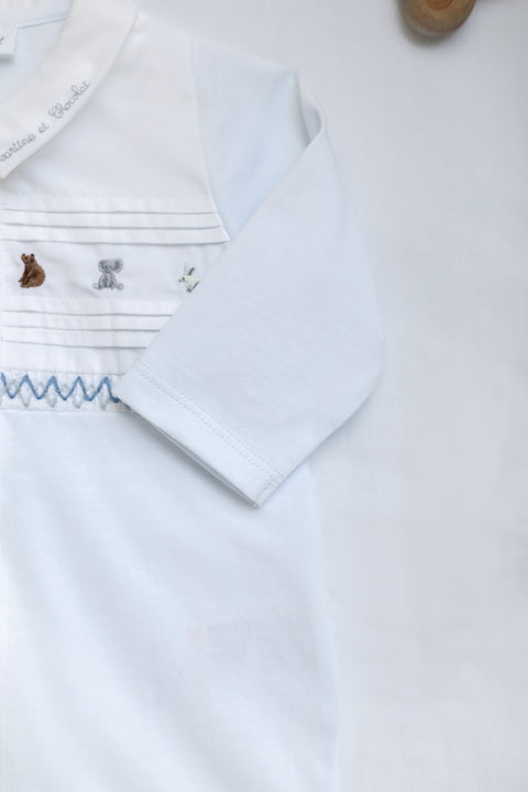 Pijama - Azul cielo Plisado religioso - Image principale