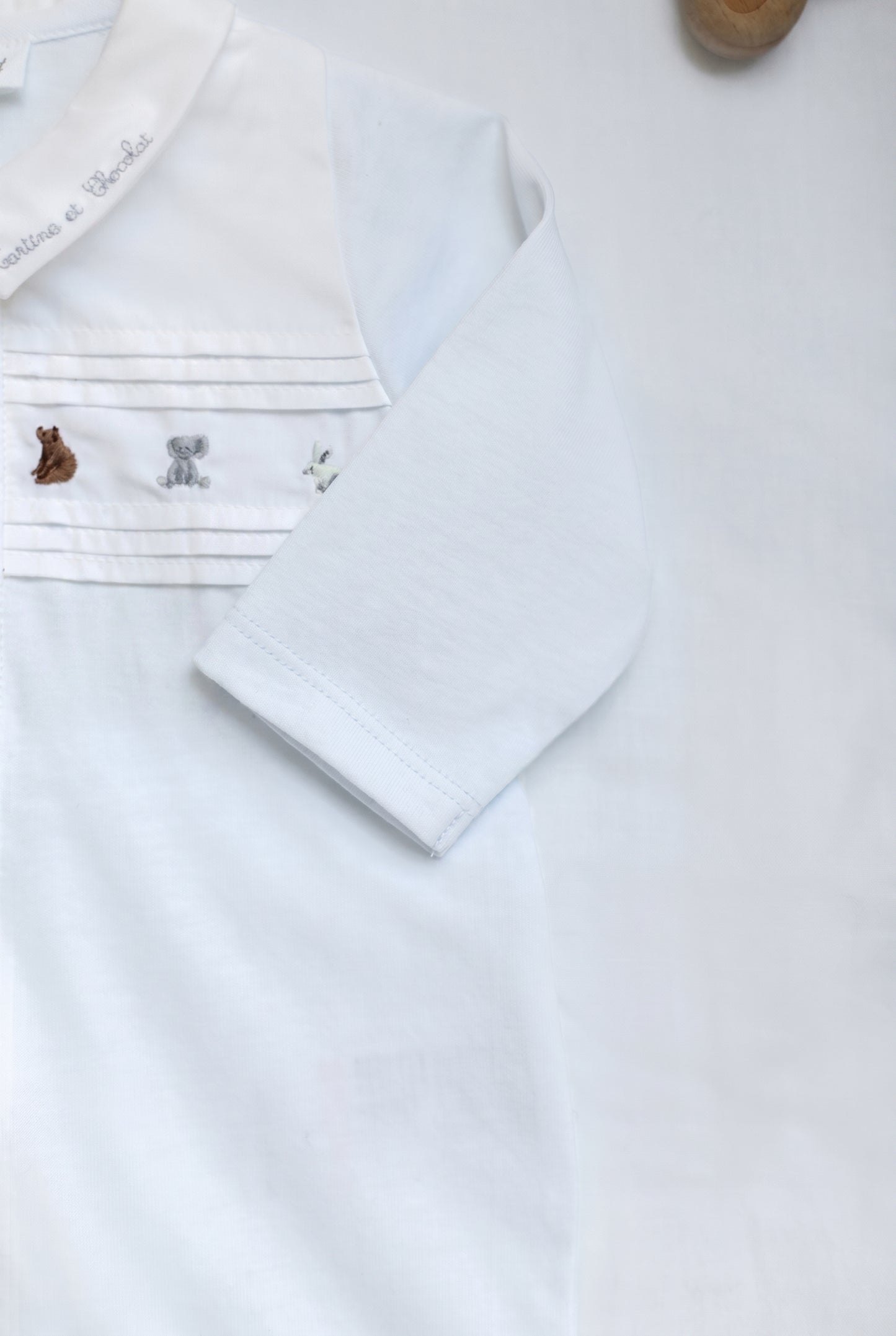 Pijama - Blanco patrón de animales de algodón