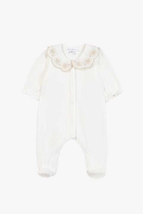 Pijama - Marfil Terciopelo Cuello Peter Pan - Image principale
