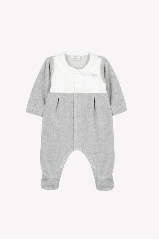 Pyjamas - Grau Hellvelour Falten religiös - Image principale