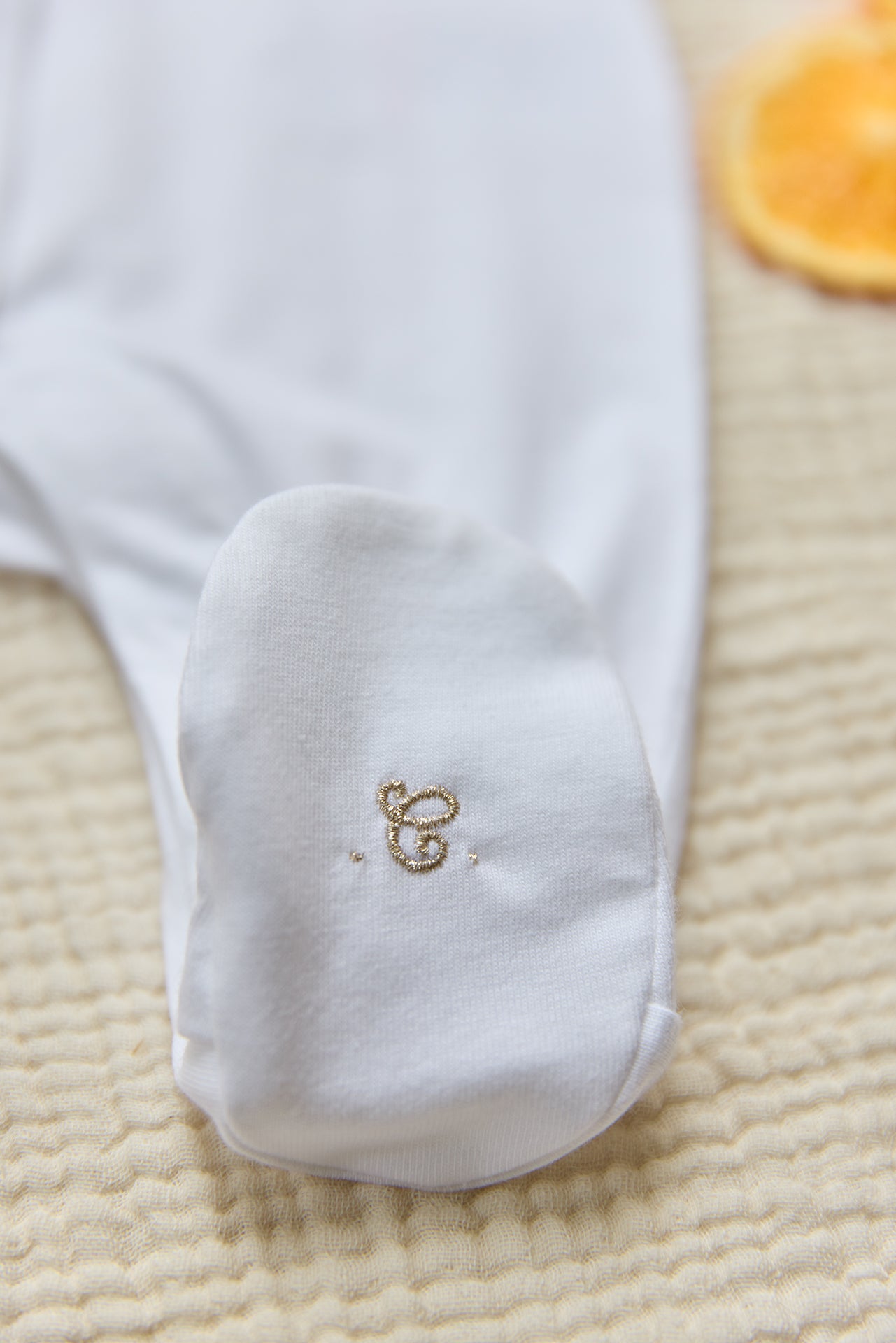 Pyjamas - Weiss Blumenrelief