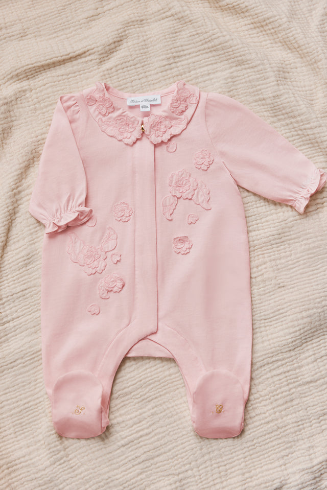 Pyjama - Rose pâle fleur relief - Image principale