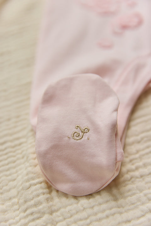 Pyjamas - Blassrosa Blumenrelief - Image principale