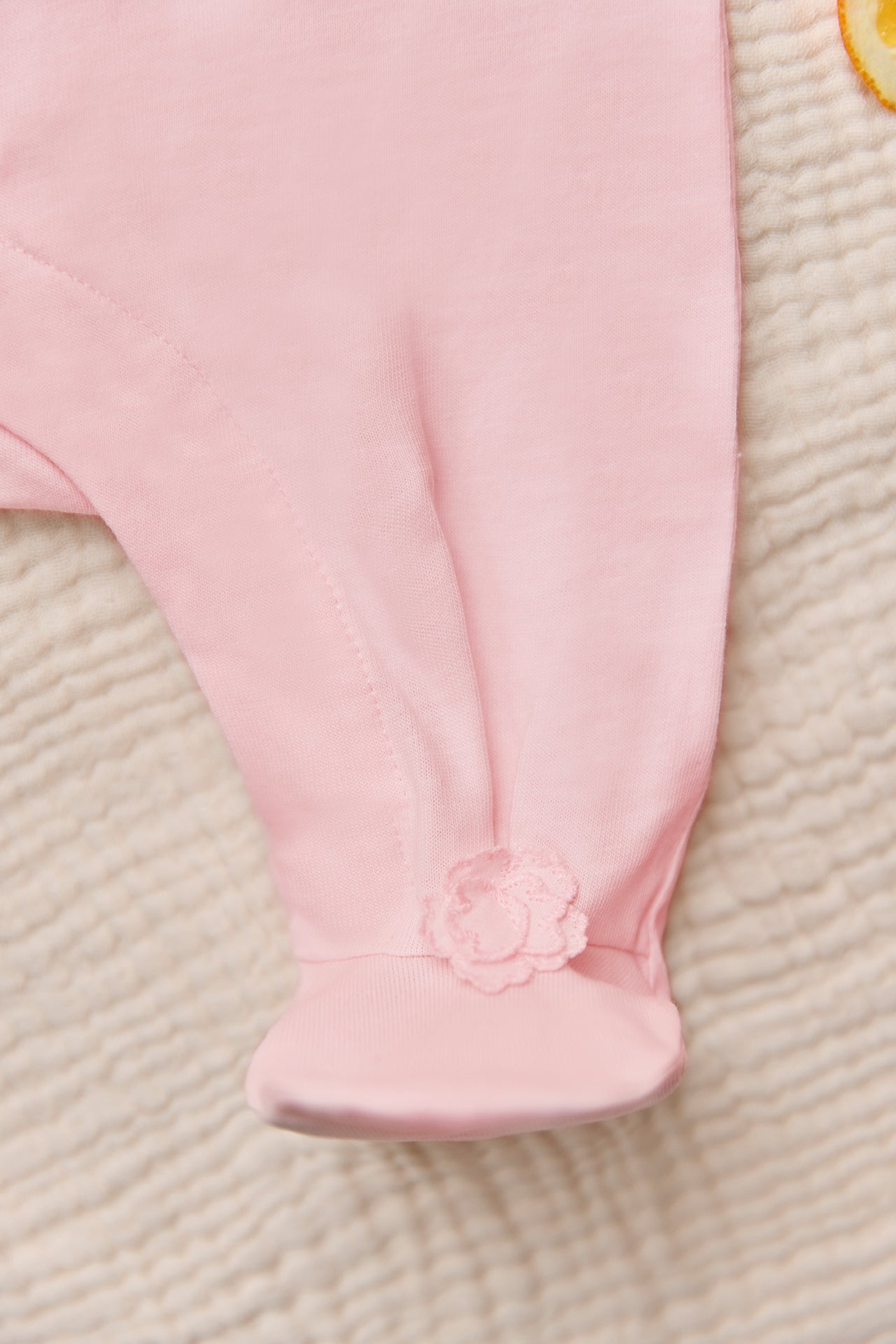 Pyjama - Rose pâle fleur relief