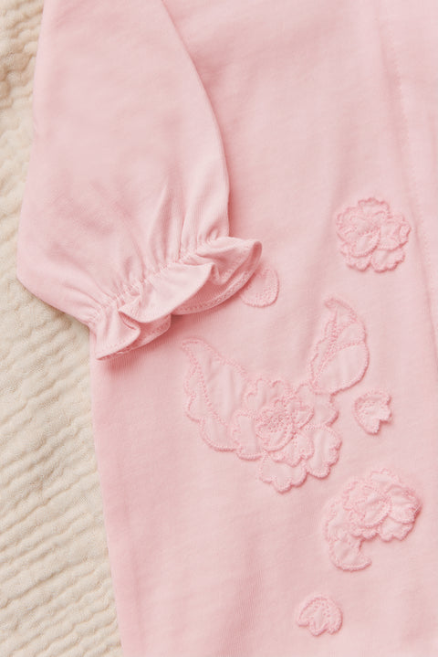 Pyjama - Rose pâle fleur relief - Image principale