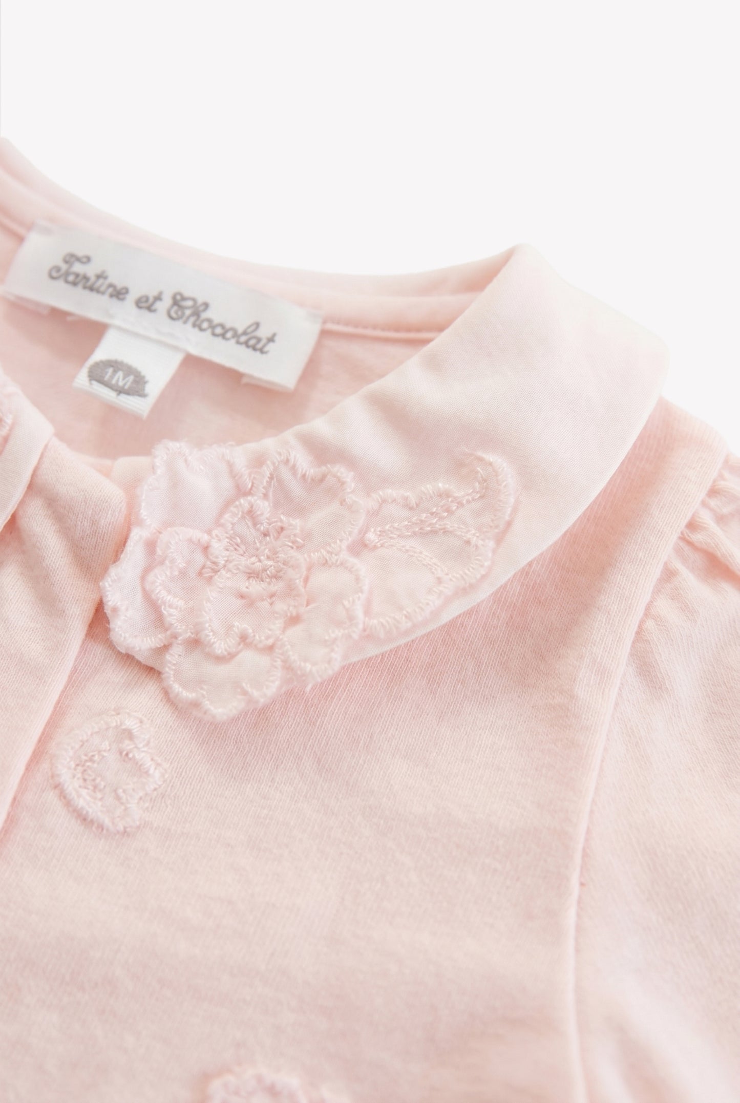 Pyjama - Rose pâle coton fleurs