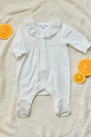 Pyjamas - Ecru Rüschenkragen