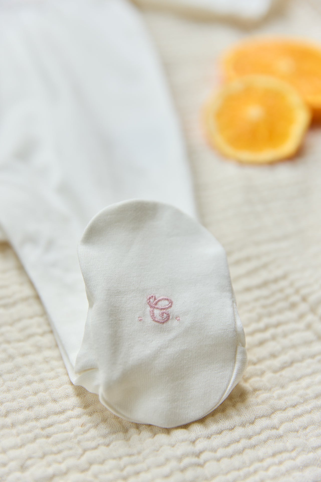 Pyjamas - Ecru Rüschenkragen