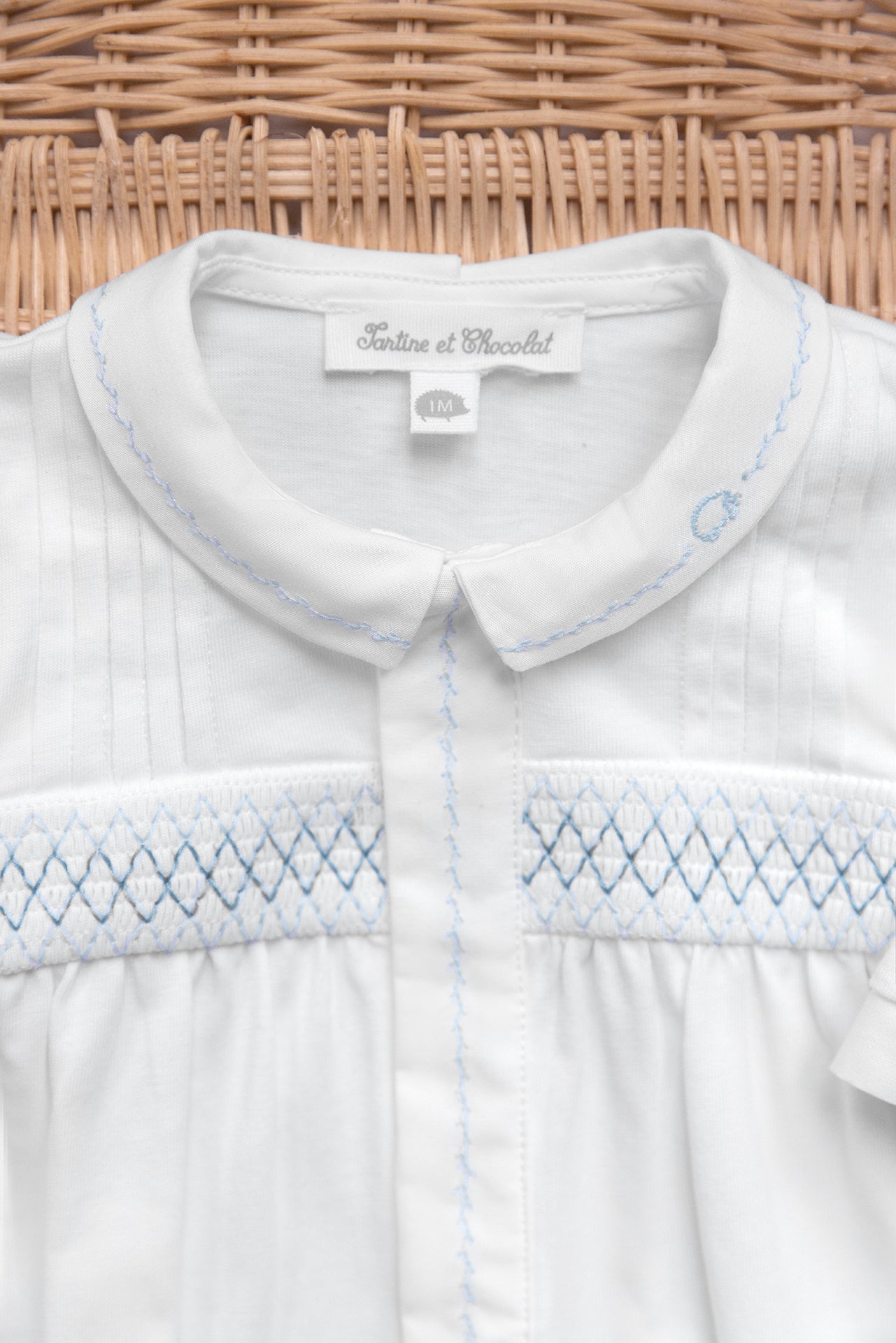 Pyjama - Blanc coton broderie