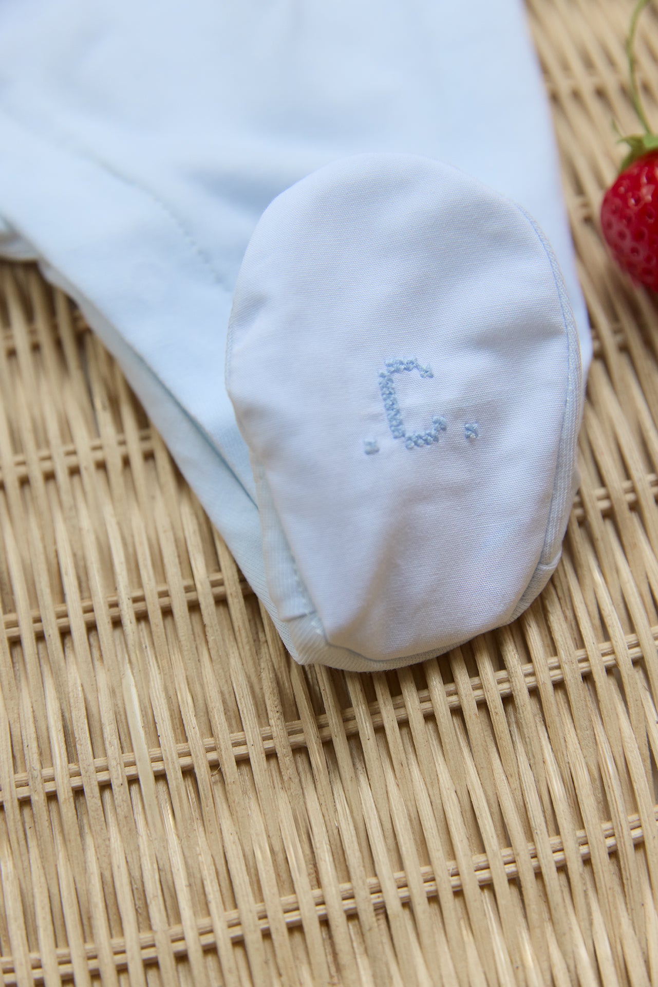 Pyjamas - Hellblau Baumwolle Stickerei