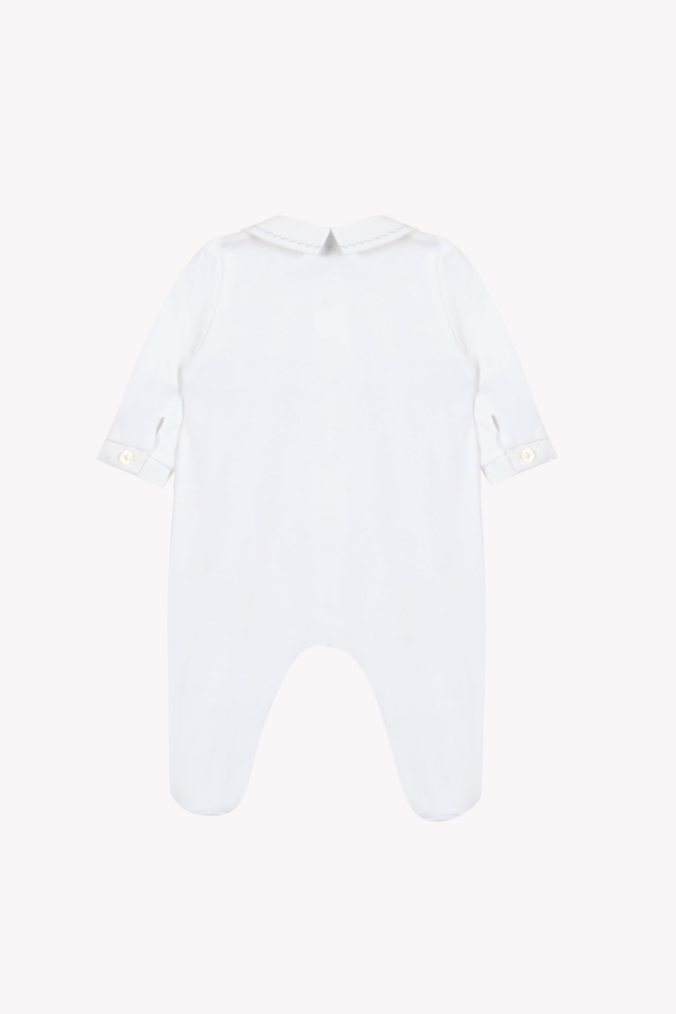 Pyjamas - Weiss Baumwolle Stickerei