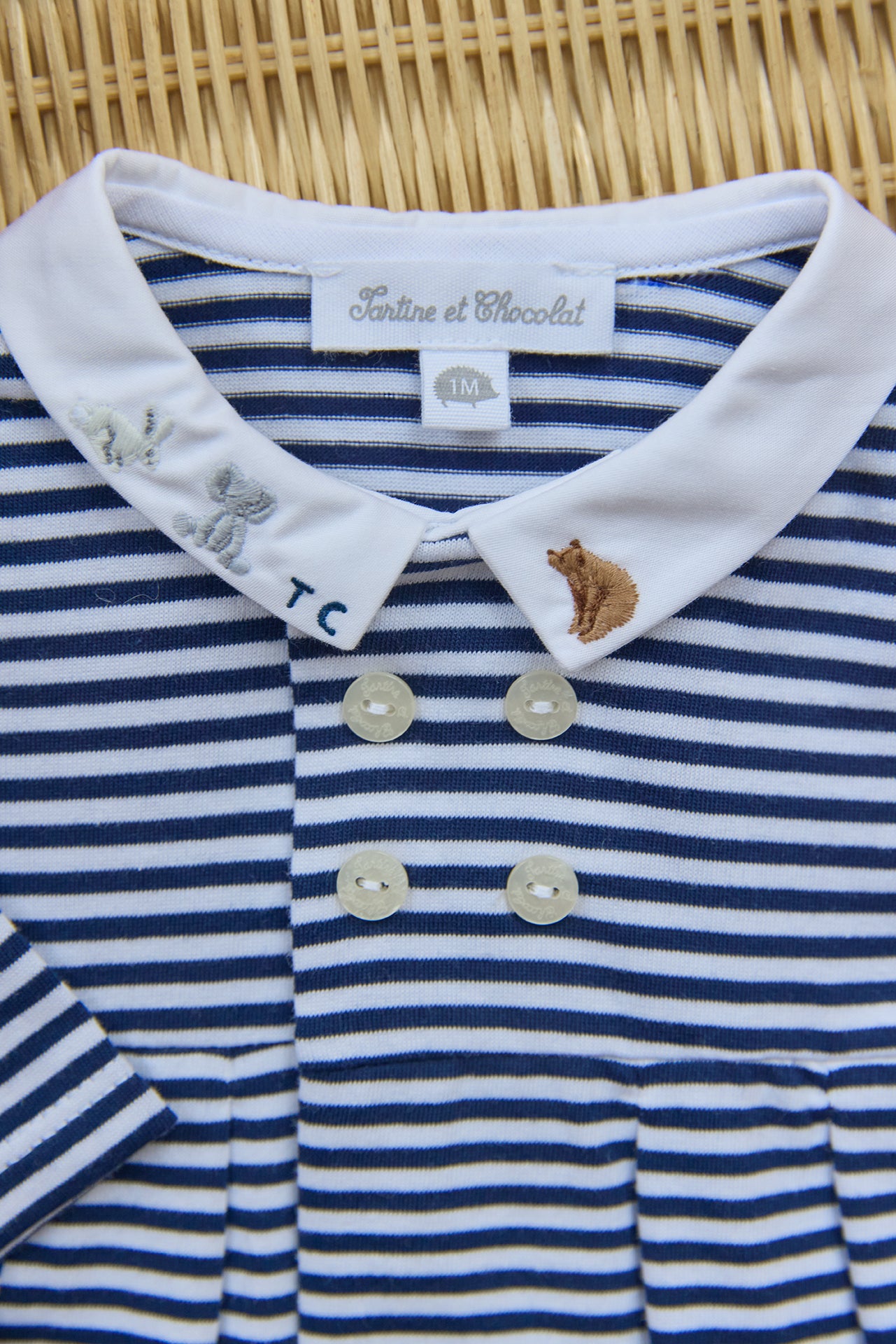 Pyjamas - Marineblau Streifens