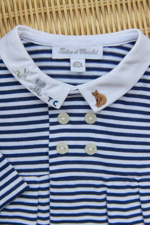 Pyjamas - Marineblau Streifens - Image principale