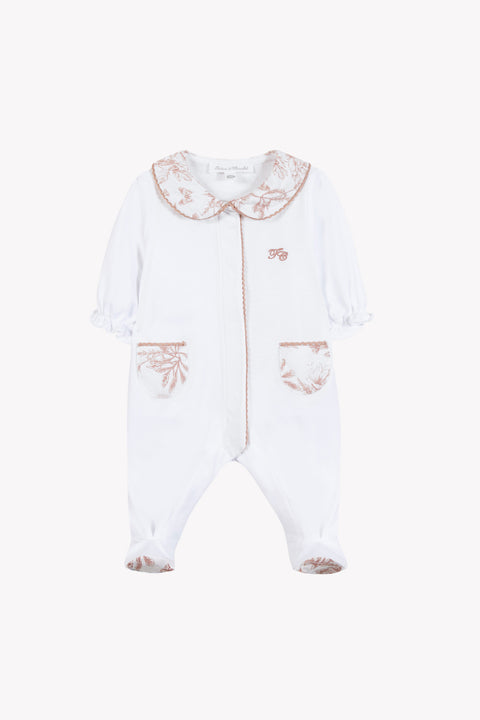 Pyjama - Terracotta coton imprimé inspiration Toile de Jouy - Image principale