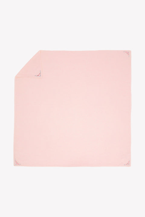 Plaid - Rose  coton fleuris - Image principale