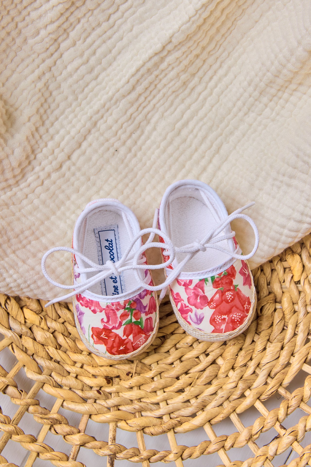 HausschuheEspadrille - Rosa Baumwolle DruckStoff Liberty