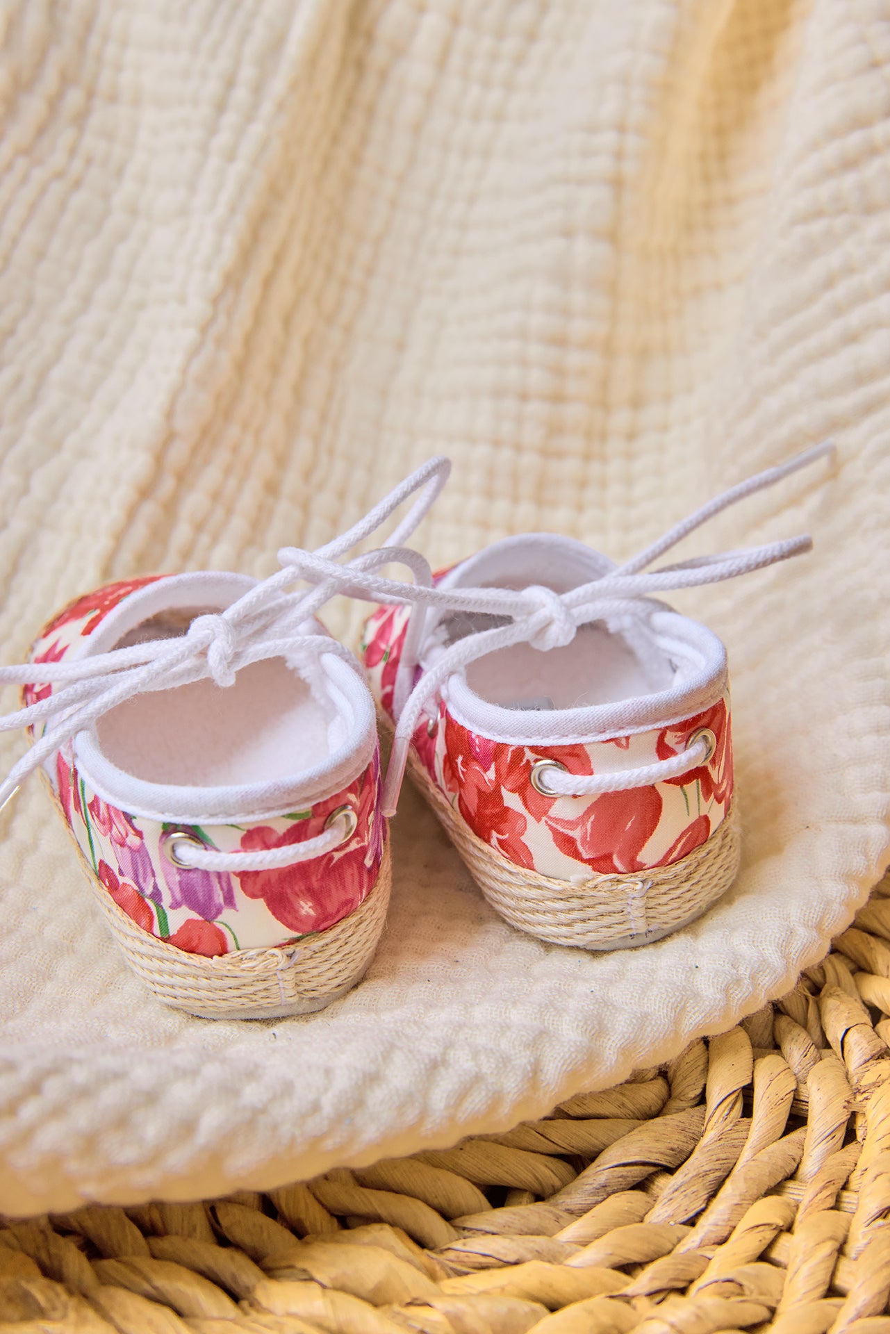 HausschuheEspadrille - Rosa Baumwolle DruckStoff Liberty