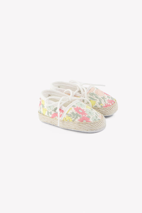 Patucos Alpargata - Algodón cítricos Estampado tela Liberty - Image principale