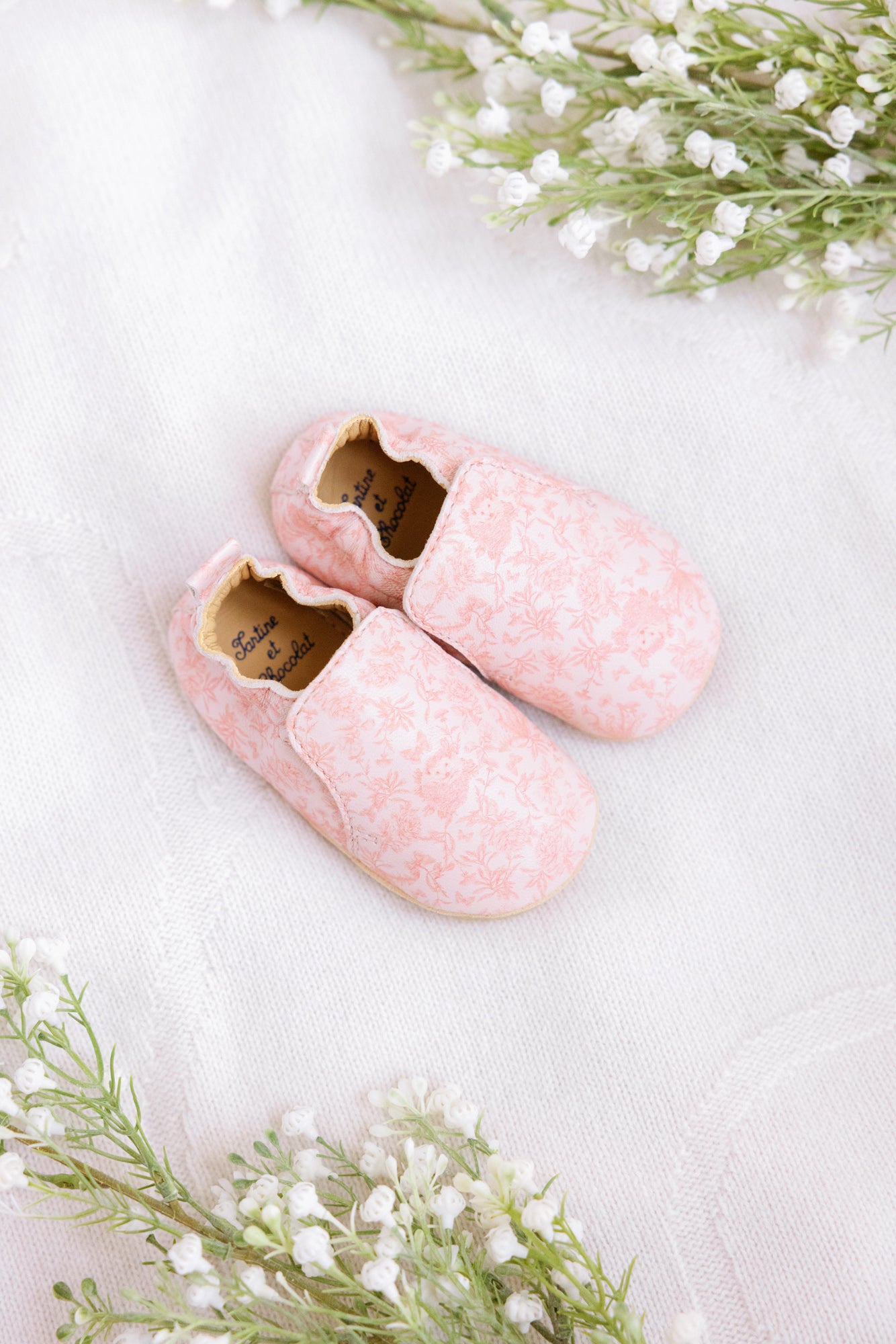 Chausson - Imprimé inspiration Toile de Jouy
