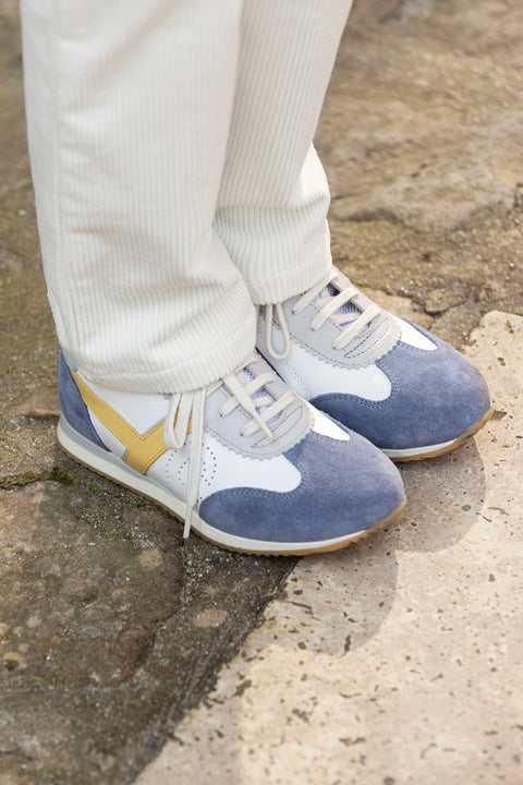Baskets - TC 77 velours bleu - Image principale