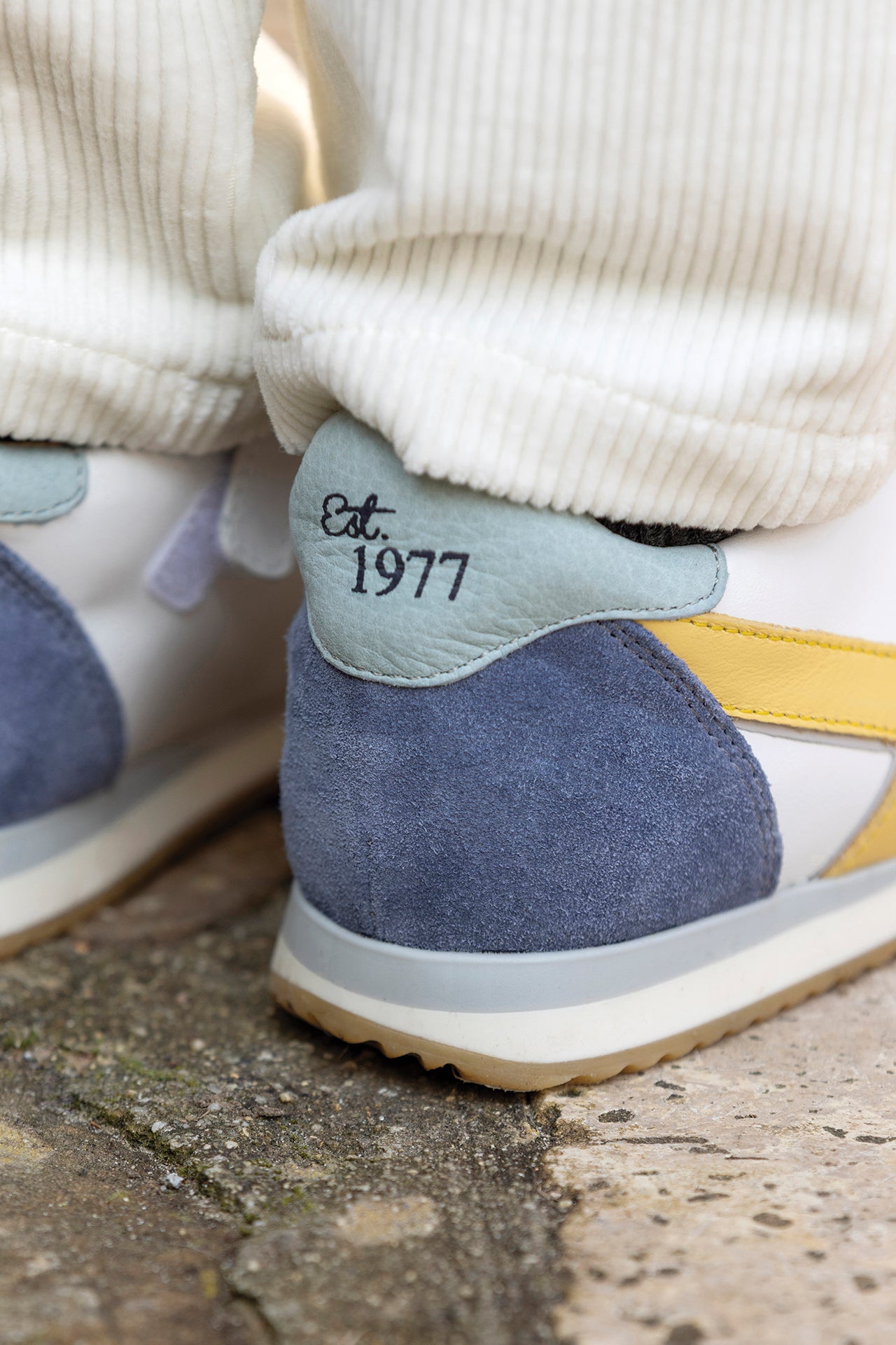 Baskets - TC 77 velours bleu