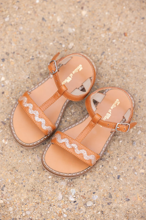 Sandali - Pelle Croquet Marrone - Image principale