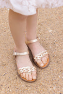 Sandalen – Platinleder