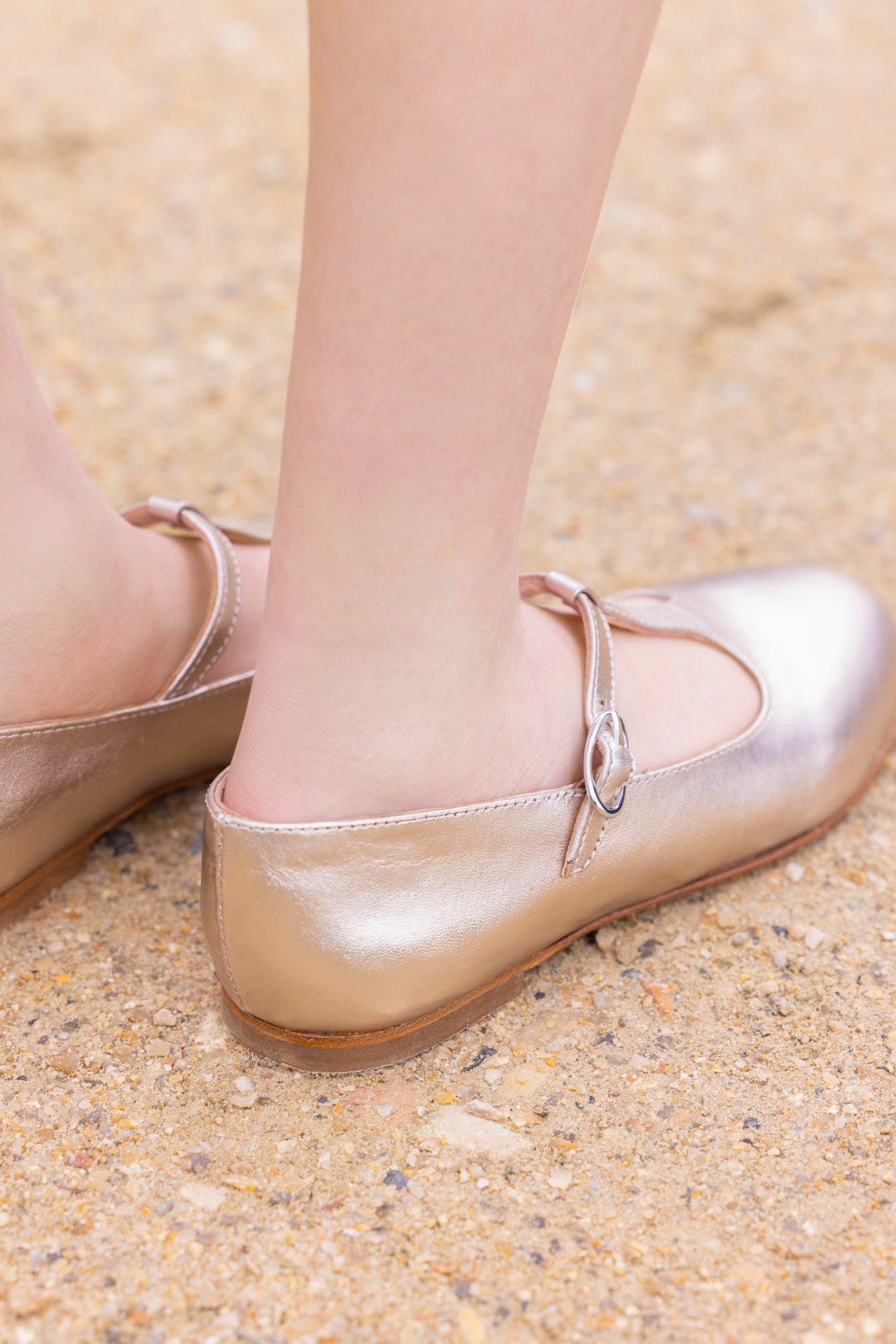 Ballerines Salomé - Cuir doré