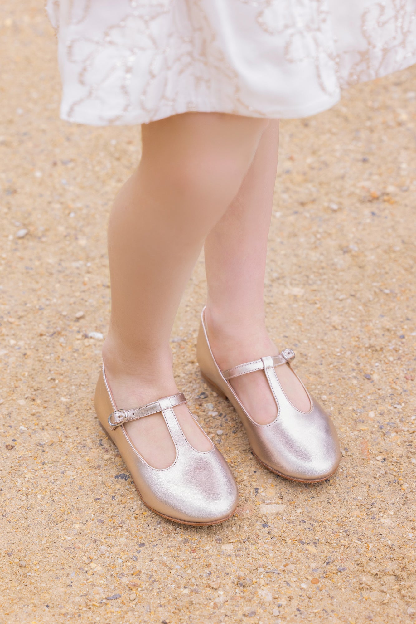 Ballerines Salomé - Cuir doré