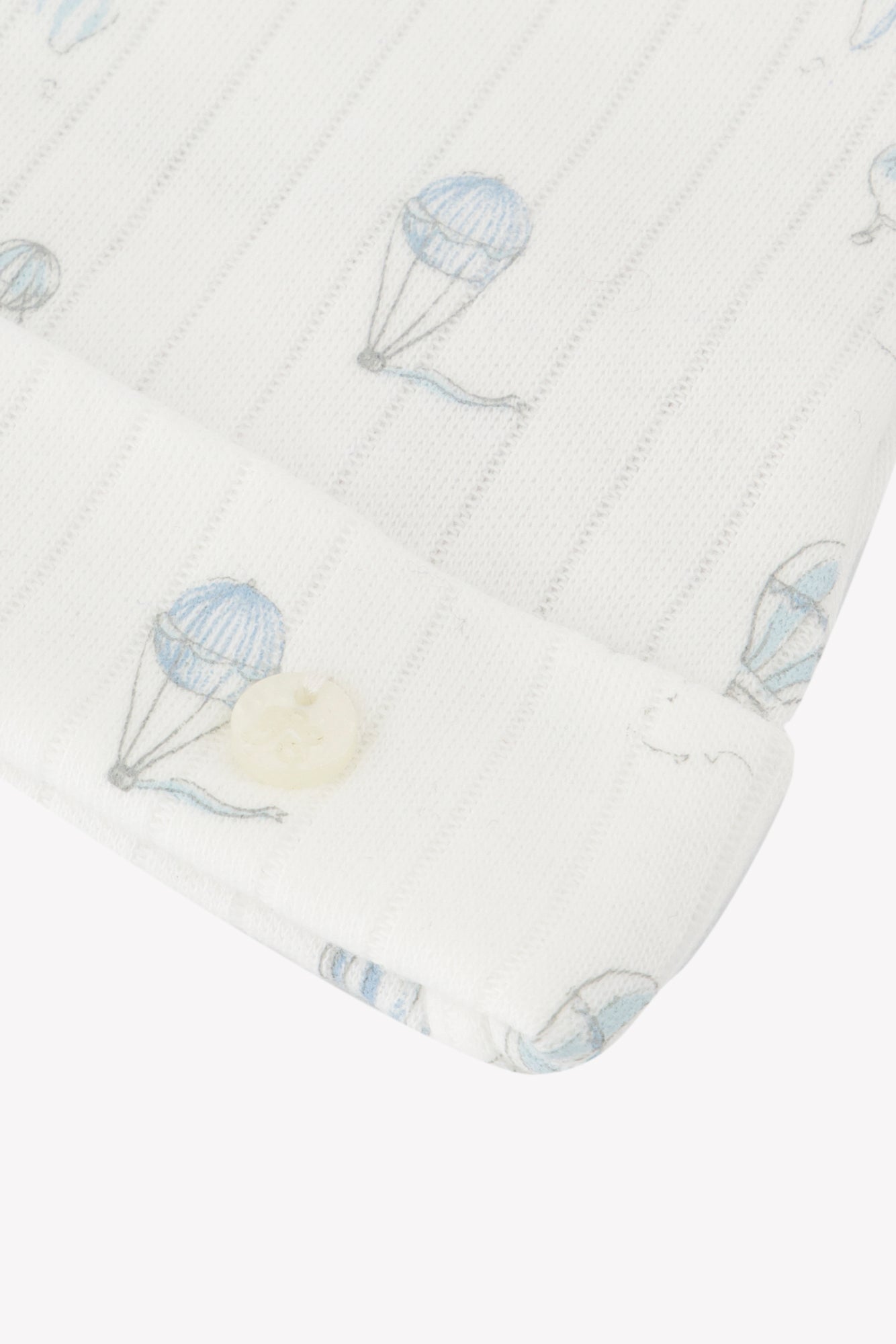 Mütze - Ecru Baumwolle DruckHeißluftballon