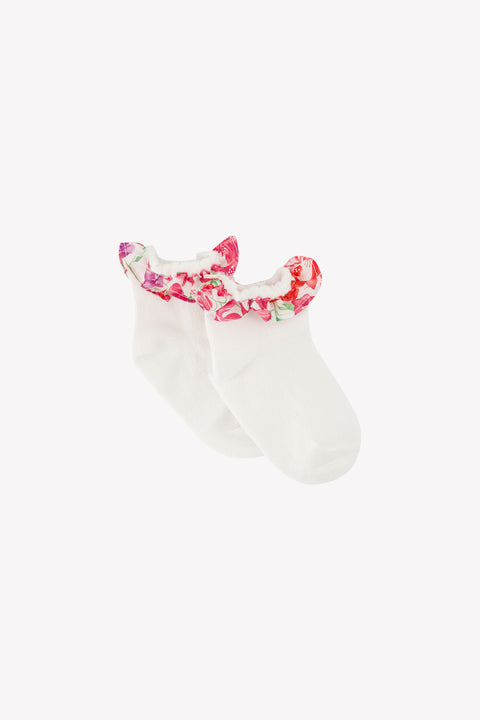 Socks - Pink Print fabric Liberty - Image principale