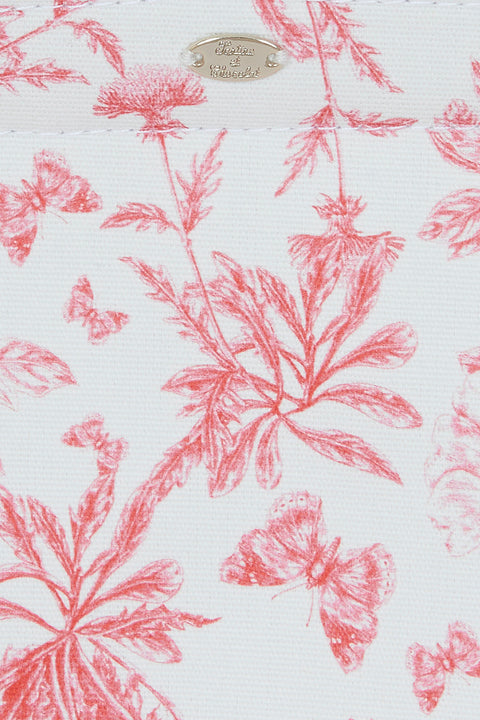 Kleine Einkaufstasche - Rosa DruckInspiration Toile de Jouy - Image principale