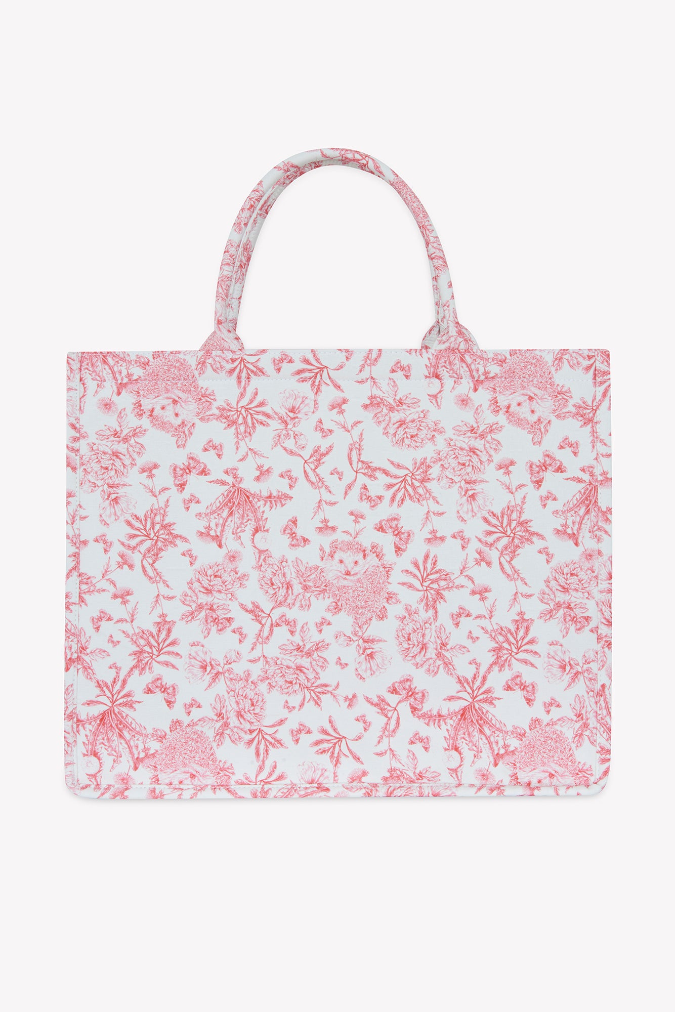 Große Einkaufstasche - Rosa DruckInspiration Toile de Jouy