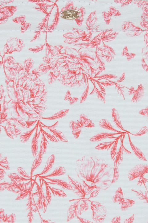 Große Einkaufstasche - Rosa DruckInspiration Toile de Jouy - Image principale