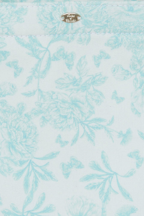 Große Einkaufstasche - Grün DruckInspiration Toile de Jouy - Image principale