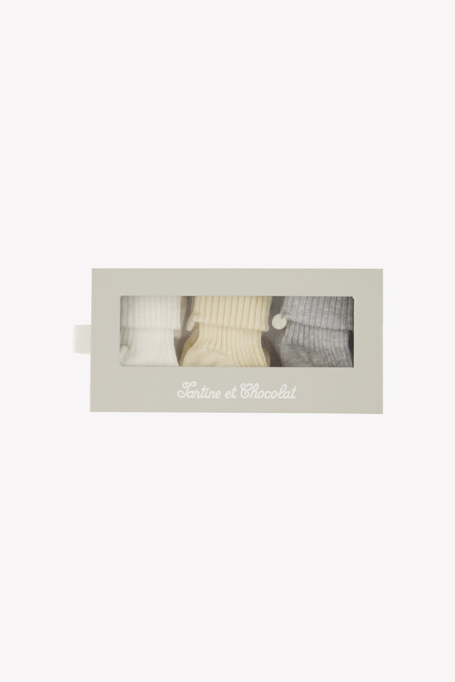 Bausatz Socken - Ecru Baumwolle - Image principale