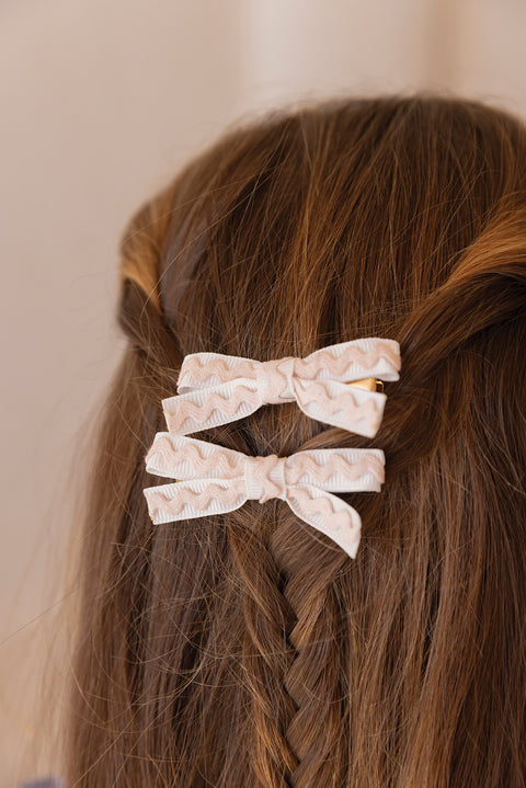 Hair slide - Pale pink Bow - Image principale