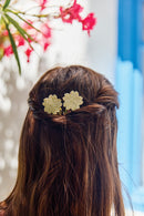 Barrettes - Or paillettes