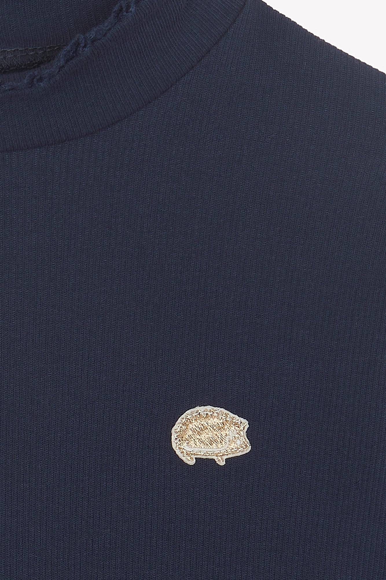 Sous pull - Marine coton col cheminé