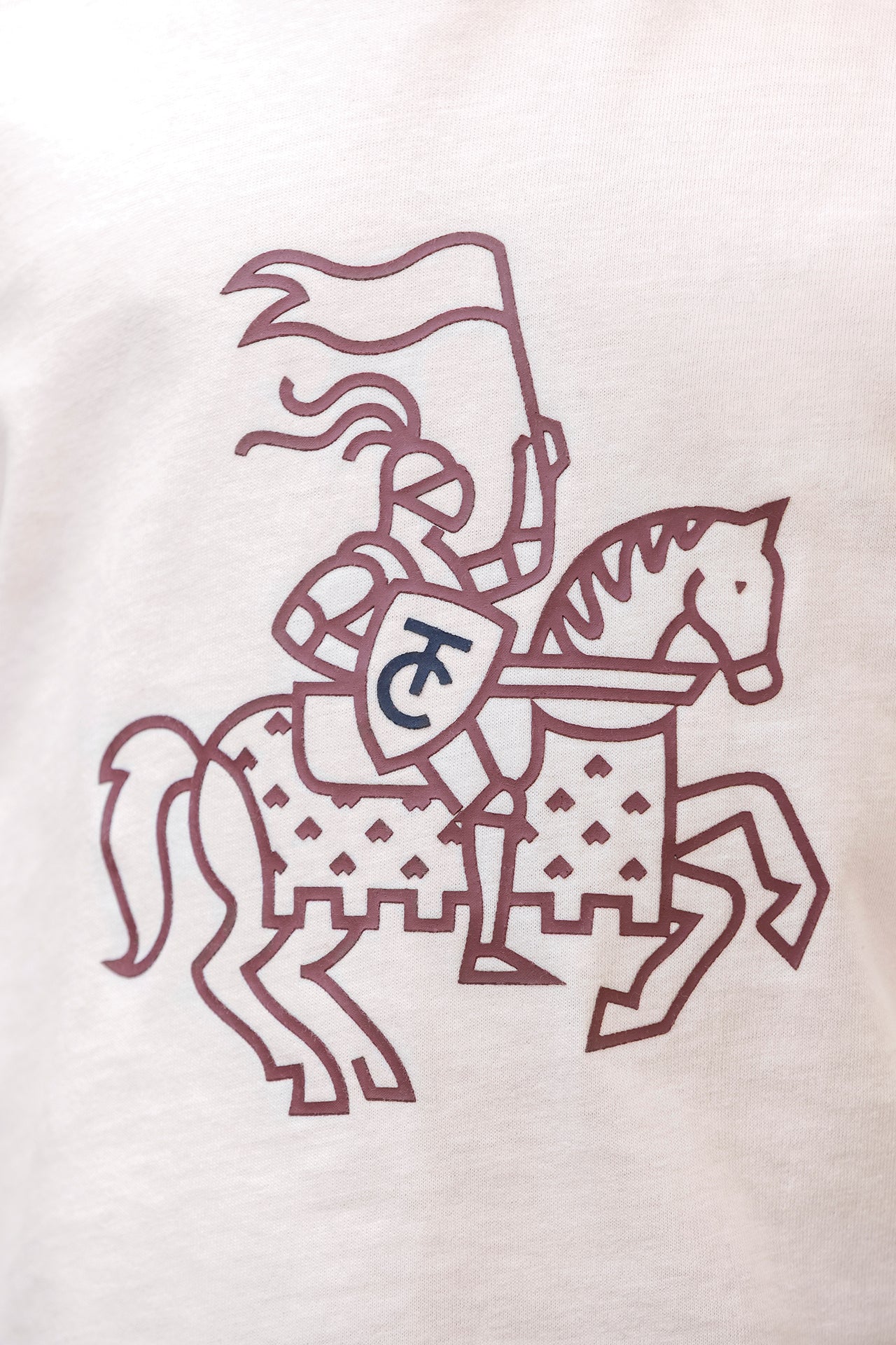 T-shirt - Cotone stampato bordeaux