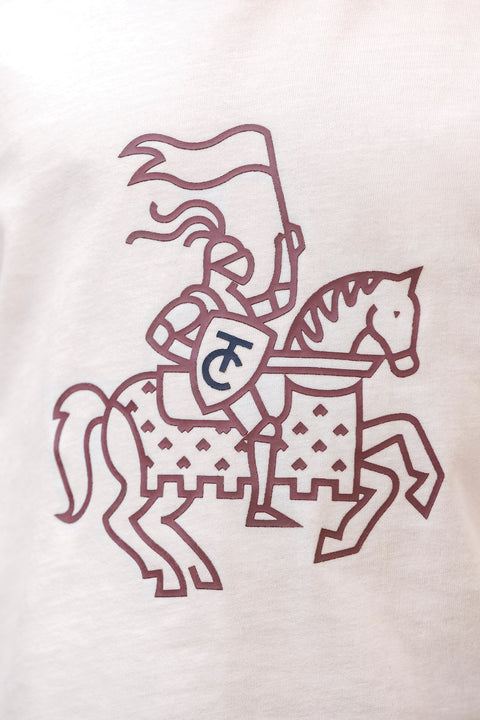 T-shirt - Burgundy cotton Print - Image principale