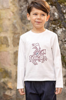 T-shirt - Cotone stampato bordeaux