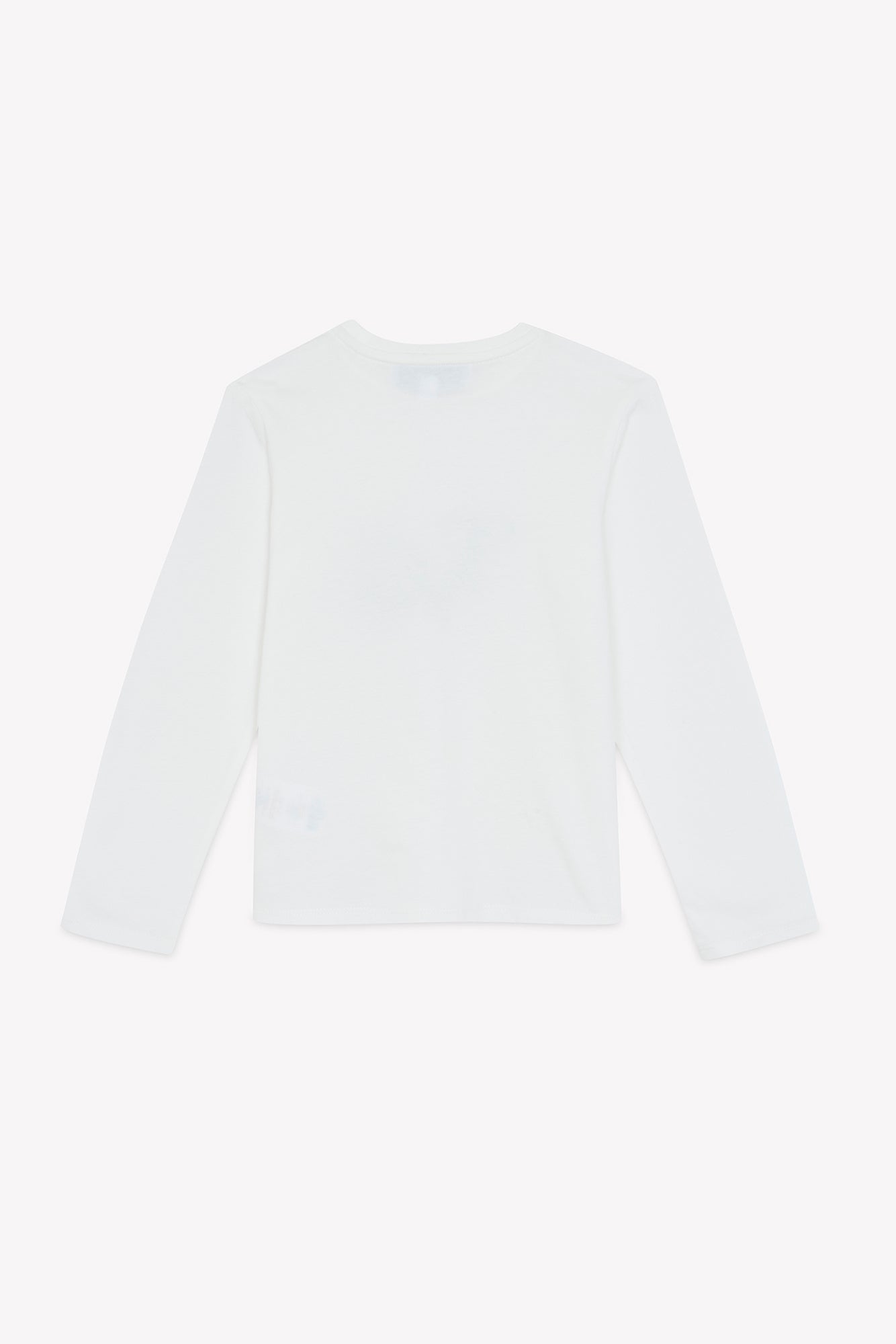 T-shirt - Ecru coton imprimé chien