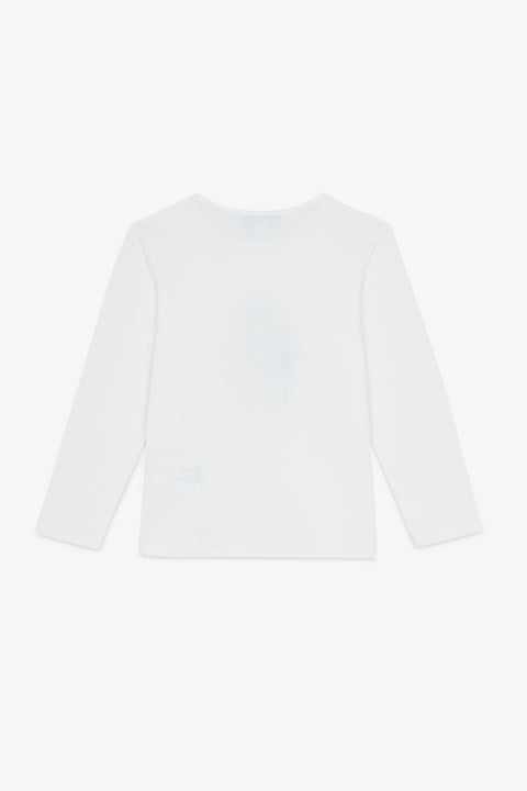 T-shirt - Marine coton col rond - Image principale