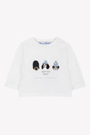 T-shirt - Bleu horizon coton imprimé british dogs