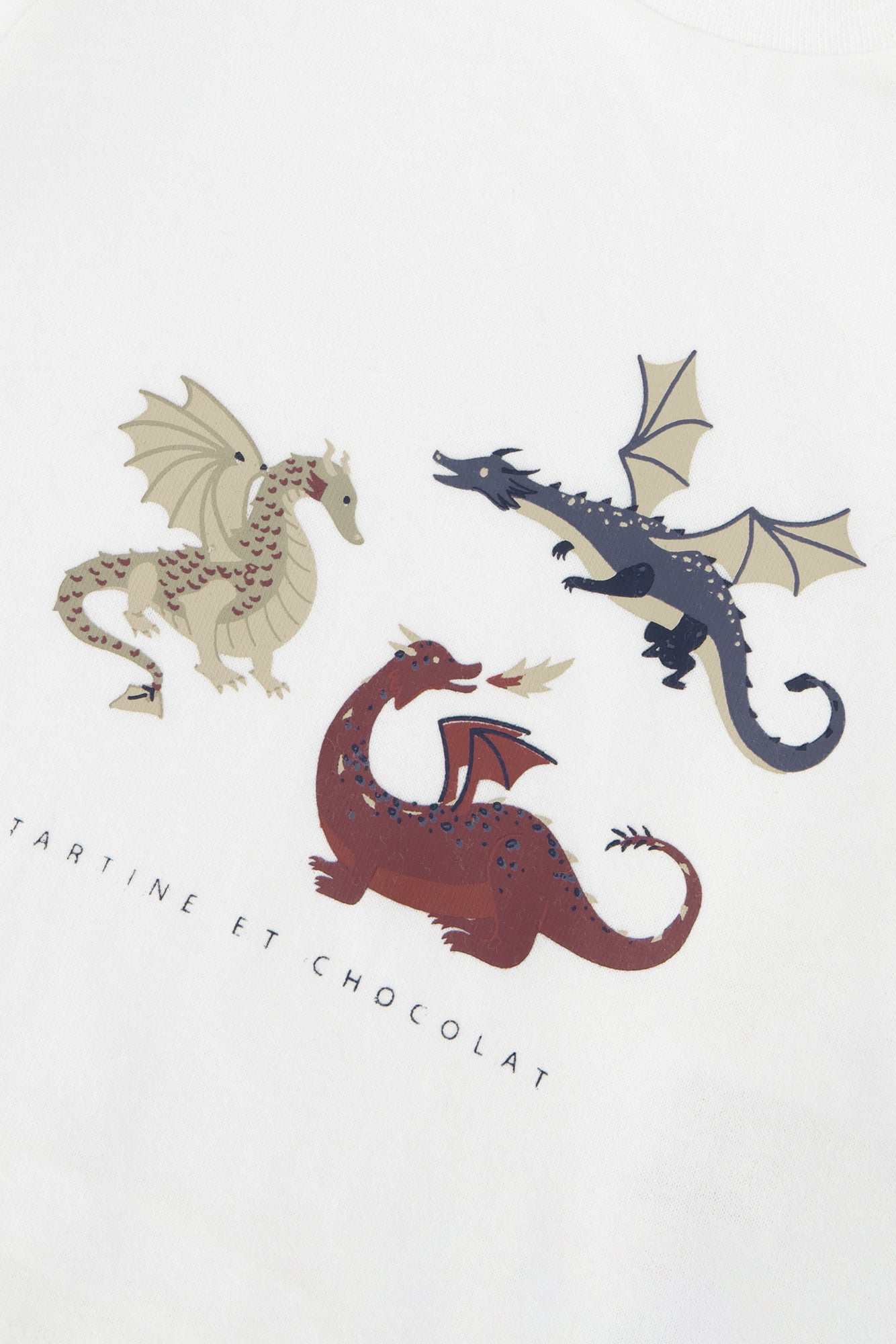T-shirt - Bordeaux coton imprimé dinosaures