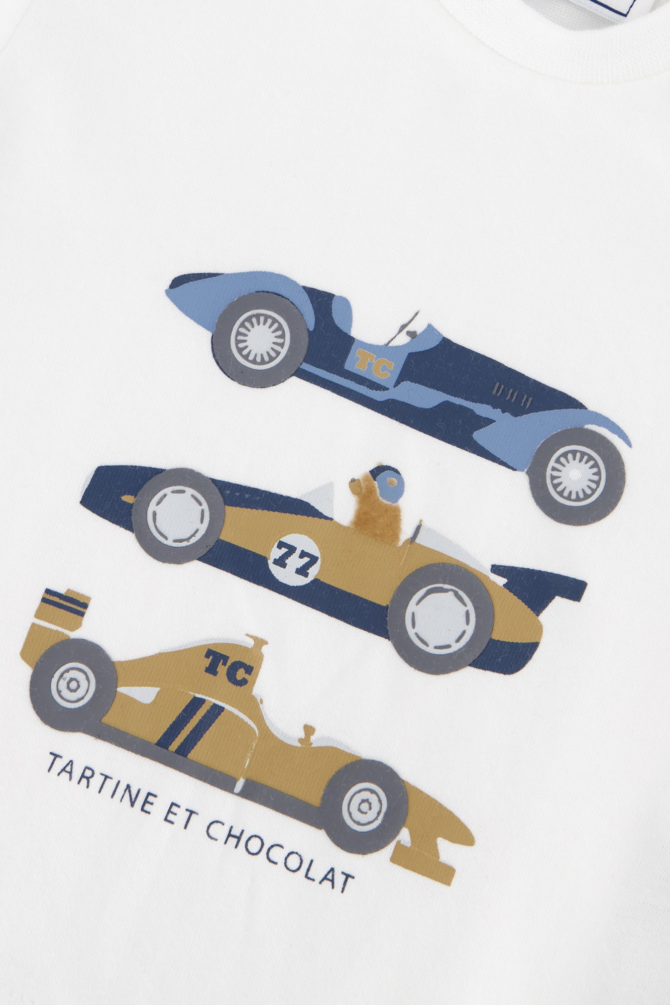T-shirt - Moutarde coton imprimé voitures